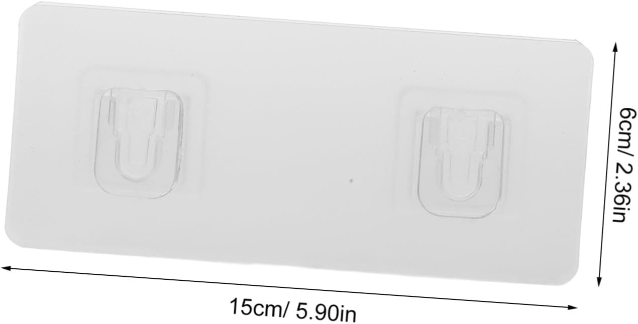Unomor 5 Sets Adhesive Wall Socket Holder Plastic No Punching Organizer image 2