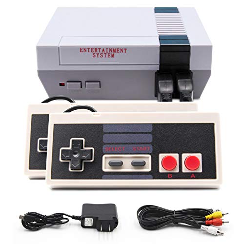 Classic Mini Retro Game Console, EFFUN Retro Game Console with Built-in 620 Games and 2 NES Classic Controller, AV Output Video Game for Kids Gift, Birthday Gift Happy Childhood Memories