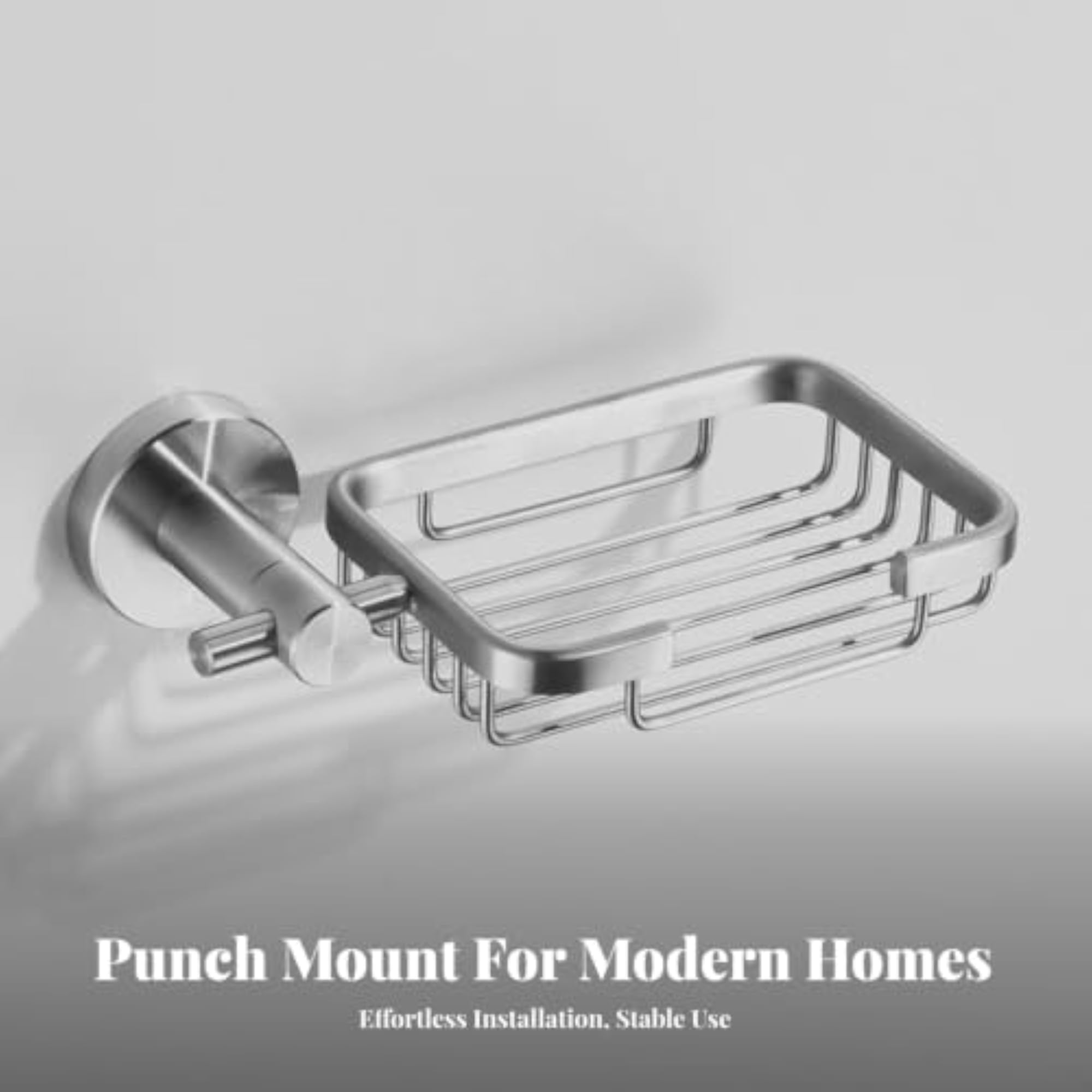 Wall-Mounted Self-Draining Soap Dish for Bathroom