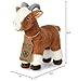 Aurora® Responsibly Made Eco Nation™ Goat Stuffed Animal - Ideal for Playtime Adventures - Perfect for Birthdays or Just Because - Brown 8.5 Inches