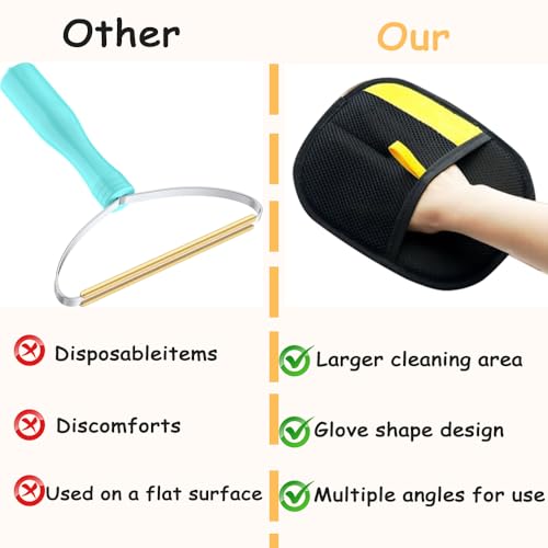 Image of 2025 New Upgrade Pet Hair Removal Glove for Cats & Dogs, Efficient Grooming Gloves for Pet Hair, Cat Grooming Gloves for Hair Removal, Reusable Pet Hair Remover Glove