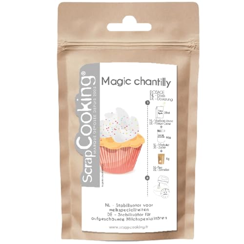 Scrapcooking - Sachet de Magic Chantilly 50 g - Fixateur pour Crème Fouettée - 4492