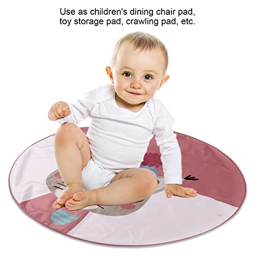 Tapete para Cadeira de Jantar de bebê, Tapete de 3 Camadas para bebê Lavável Antiderrapante para beb