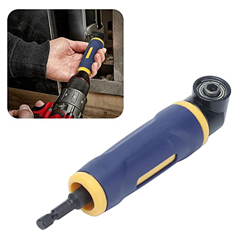 Nimomo 90° Winkelschrauber Aufsatz, 1/4 Zoll Sechskant Winkelbohraufsatz Akkuschrauber Winkelaufsatz, Winkelgetriebe Magnetisch Bithalter Winkelschrauber Vorsatz Adapter FüR Schmalen Raumes