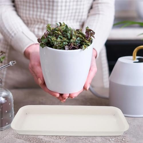 CSSHNL Coupelle Pot De Fleur Pot de Fleurs Long, Soucoupe épaisse, bac rectangulaire en Plastique for l'intérieur et l'extérieur. – vue 4