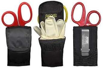 CO-160 Clip-on EMT Essentials Holster - Gloves, Wipes, Mouthpiece, and Shears
