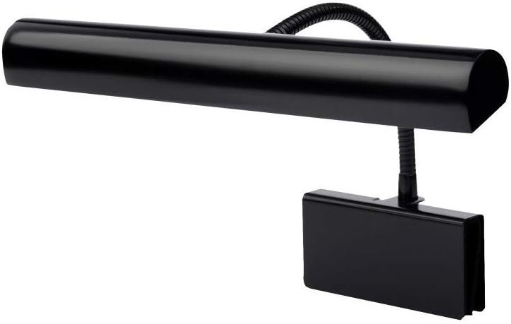 Cocoweb 14" Grand Piano Lamp, LED, Adjustable, Quality Lighting in Black, with Plug-in Adapter - GPLED14-7D