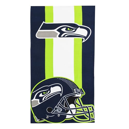 Image of Northwest NFL Seattle Seahawks Unisex-Adult Beach Towel, 30 inch x 60 inch, Zone Read