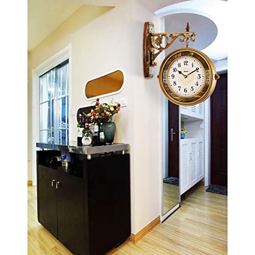 Horloge murale double face rotative pour régler les problèmes de visibilité