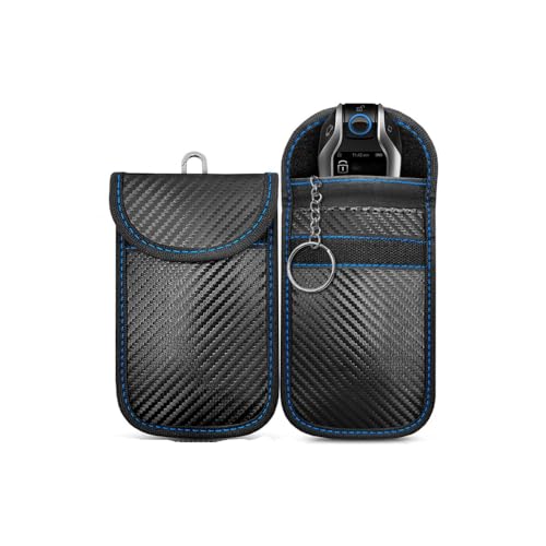 CRTATE Etui Anti RFID Clé Voiture, pour Toyota Prius/RAV4/Verso/Yaris/Yaris Cross Pochette Voiture Protection Clef Pochettes Blocage Signal Faraday Pouch Bag,A