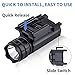 MCCC Tactical Flashlight 500 Lumens + Mlok Picatinny Rail Aluminum Kit for Pistol, Rifle, Shotgun, Airsoft Flashlight Accessories