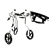 Poussette/Fauteuil Roulant Réglable pour Chien, Roue d'exercice pour Animaux De Compagnie/Fauteuil Roulant Arrière, Poids Léger, Facile À Assembler