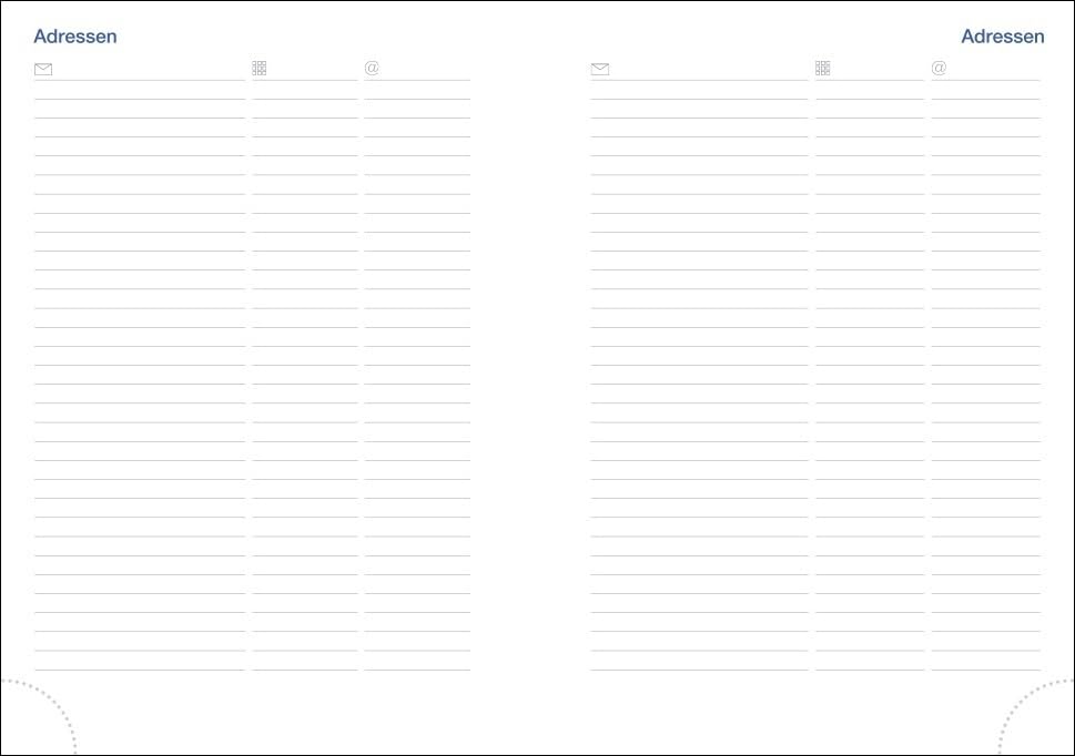 Wochen-Cheftimer A5. Blauer Terminkalender 2023. Buch-Kalender mit Lesebändchen und Eckperformation. Wattierter Taschenkalender zum Planen von Terminen.