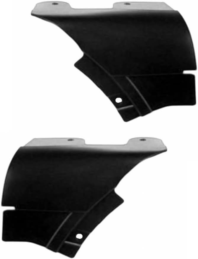For Dodge Challenger 2015-2022 Bumper Cover Extension Driver and Passenger Side | Pair | Front | Lower | Textured Finish | Polypropylene Plastic | Replacement For CH1004805, CH1005805