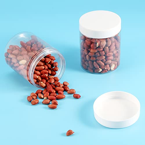 JEUIHAU Confezione da 24 barattoli in plastica