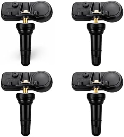 TPMS Sensor GM, 4 Pack 315MHz Tire Pressure Monitoring System Sensor Compatible for Chevy Silverado GMC Cadillac Buick, Replaces# 13586335 13581558 13598771 13598772