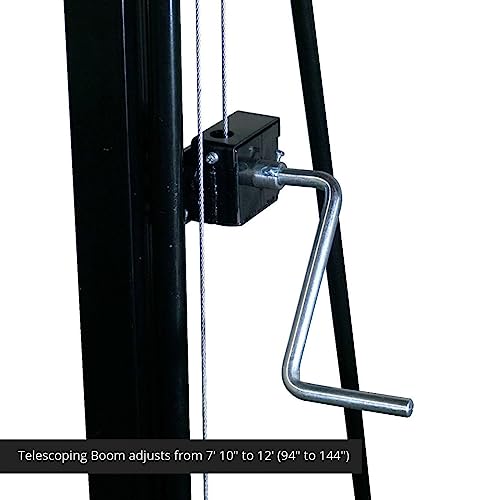 image for Titan Attachments 1 Ton Telescoping Gantry Crane, Portable Shop Lift H