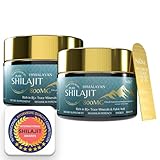 NiDiz 800MG Shilajit Pure Himalayan Original 2x50g - 55 Porciones, Suplemento de Resina Shilajit para Hombres y Mujeres, con Ashwagandha, Melena de León, Maca, Tribulus Terrestris, 85+ Oligoelementos