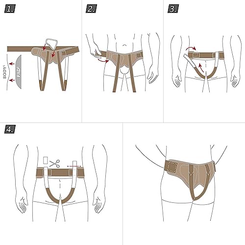 Faja soporte para hernia Actimove profesional beige miniatura 4
