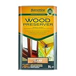 Barrettine Wood Preserver (Clear, 5L) - UV Fade Resistant, Durable & Water Repellent Premier Wood Preserver, Deep Penetrating, Low Odour & Oil Based, Suitable for Outdoor & Indoor Use