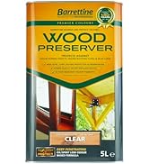 Barrettine Wood Preserver (Clear, 5L) - UV Fade Resistant, Durable & Water Repellent Premier Wood...