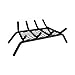 Pleasant Hearth - 1/2" Solid Steel Fireplace Grates With Ember Retainer, Black, 18-Inch