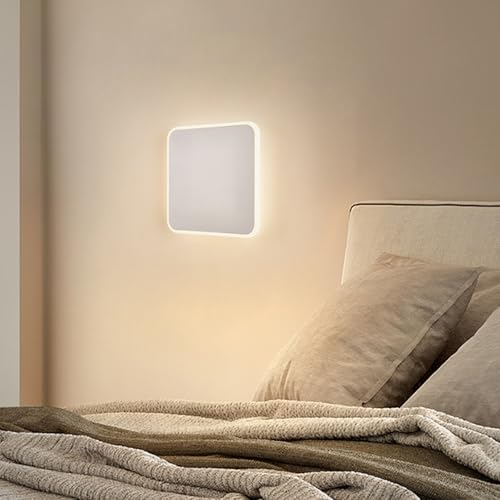 Luz de pared pasillo con diseño orbicular negro para ambientes modernos 7