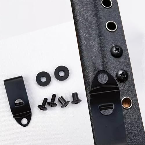 Kydex Kit de bainha de faca com clipe de cinto, kit de coldre de aço inoxidável Kydex DIY, clipes de