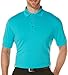 PGA TOUR Men's Golf Performance Short Sleeve Solid Polo Shirt, Blue Bird, X-Large