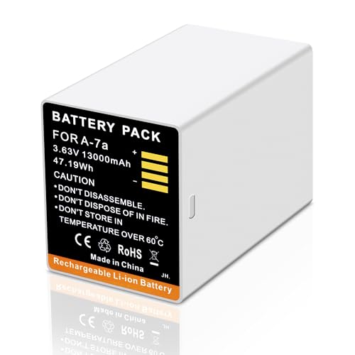 DFTIM 13000mAh 1 Pack A-7A Extended Battery Compatible for Arlo Pro 5 XL/Ultra 2 XL/4 XL/5S 2K Go 2 VMA5410 VMA5420 for Arlo Ultra 2 Pro 3/3 Floodlight Upgrade (Extended housing case not Included)