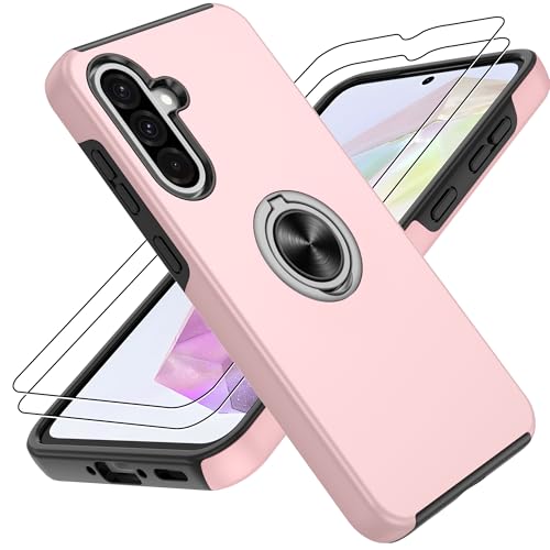 Gritup for Samsung Galaxy A36 5G Case with 360° Rotating Kickstand,Pink