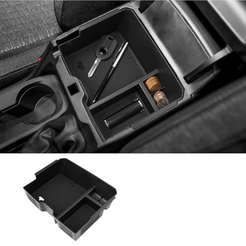 ZCLINKO Compatible con Ford Ranger T9 2023 2024 2025 Raptor Wildtrak XLT (manual) consola central, reposabrazos, caja de almacenamiento multifuncional para guantera, accesorios organizadores