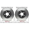 Detroit Axle - Brake Kit for 2008-2012 Honda Accord, Disc Brake Rotors and Ceramic Brakes Pads 2009 2010 2011 Replacement : 11.10'' inch Front & Rear Rotors #1