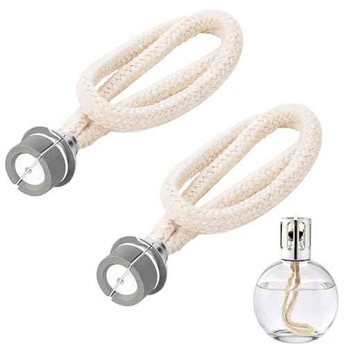 2 Stück Öllampe Docht, Duftlampe Docht Duft Öllampe Docht Ersatz Luft Kontrolle Katalytischer Brenner Lampe Dochte für Aromatherapie Heim Dekoration