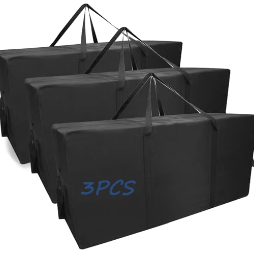 ROEOWENE 3pcs 300L Grandi Borse Trasloco per Vestiti Borsa Stoccaggio Borsa per Cuscini da Giardino XXL Borsone Grande Portaoggetti Sacchi Contenitori Piumoni,Trapunte,118x55x46