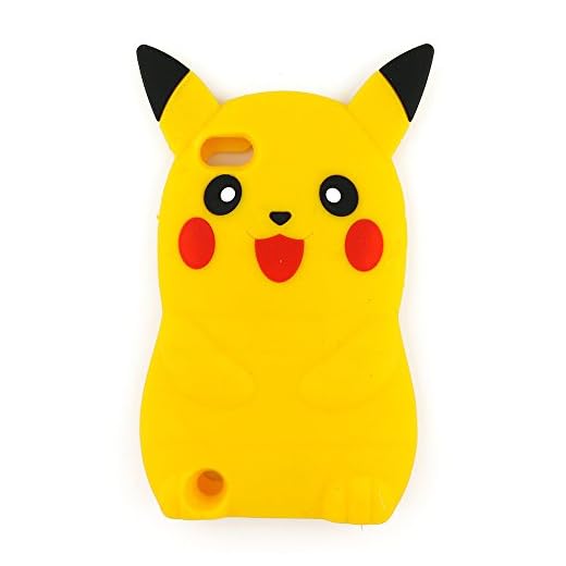iPod Touch 6 Case, iPod Touch 5 7 Case, 3D Cute Cartoon Rainbow Yellow Animal Shaped Soft Rubber Silicone Shockproof Case Protector Skin Cover for iPod Touch 7th / 6th / 5th Generation (Yellow)