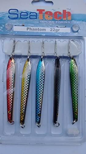 PHANTOM SPINNER 5 PACK 22g Casting lures Mackerel Bass Cod Fishing