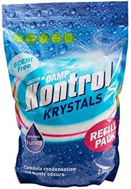 2 X Kontrol Damp Krystals 2.5KG Bag Scent Free Damp Moisture Trap