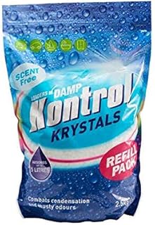 2 X Kontrol Damp Krystals 2.5KG Bag Scent Free Damp Moisture Trap