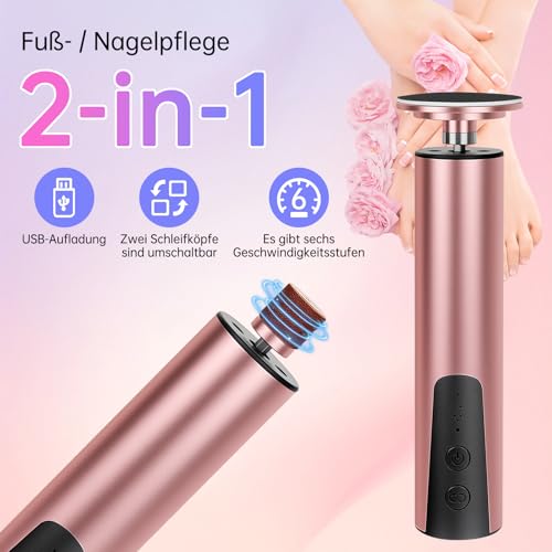 Rapeuse pieds électrique haute précision avec 9 vitesses et écran digital - 4