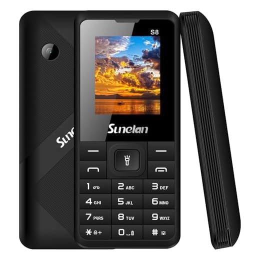 Sunelan S8 téléphone Portable 2G,Double SIM,écran 1,77",Batterie 1000mAh,32MB Mèmoire Extensible32Go,Caméra 0,08 Mpx,Flash LED,MP3,Radio FM,(Noir)