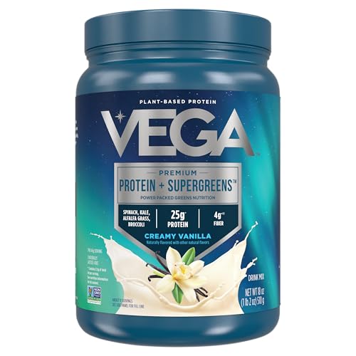Opiniones y reviews de Productos vegetales favoritos de las personas. 39 Vega Protein and Greens Proteína Vegetal en Polvo + Supergreens Sabor Vainilla 25g Proteína 11 Porciones Vegana Sin OMG Sin Gluten Sin Lácteos 510 g