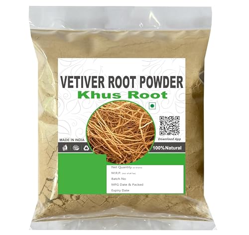 Khus Root Powd.er - 100Gram | 3.52Ounce - Vetiver Root Po.wder - Kas Ramacham | for Hair Growth, Face Scrub