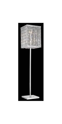 Elegant Lighting 2032FL65C EC Maxim Collection 4-Light Floor Lamp Elegant Cut Crystals with Chrome Finish