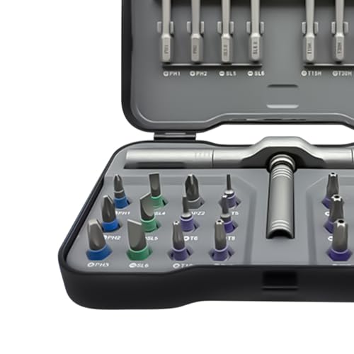 Tournevis à cliquet contre les vis bloquées : coffret de réparation auto - 7