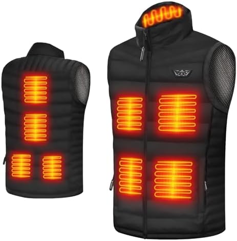 Heated Vest for Men with Battery Pack Included, Lightweight Warming Electric Mens Heating Vest Jacket