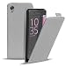 Produktbild Conie BF41724 Basic Flip Kompatibel mit Sony Xperia Z3+, PU Leder Hülle Cover Klapphülle für Xperia Z3+ Tasche Grau