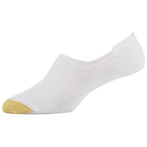 Gold Toe Women's Invisible Socks, 6-Pairs, White Assorted, Medium #TOP2
