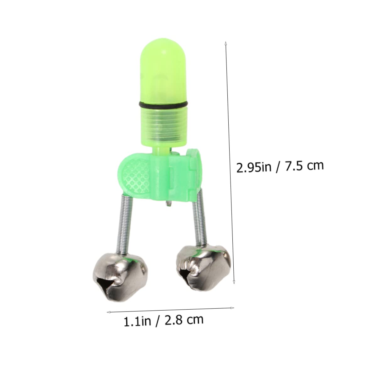 DINHEAROM 10pcs Night Fishing Bells Led Fishing Alert Bells for Rods Fishing Rod Accessories Bells for Fishing Poles Fishing Bells Fishing Night Indicators