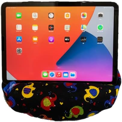 Tablet Pillow Holder Elephants Black Tablets Phones eReaders Books Universal Lightweight Washable